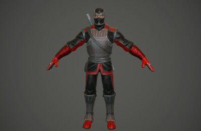 pbr 次世代 蒙面刺客 简模日本忍者 ninja