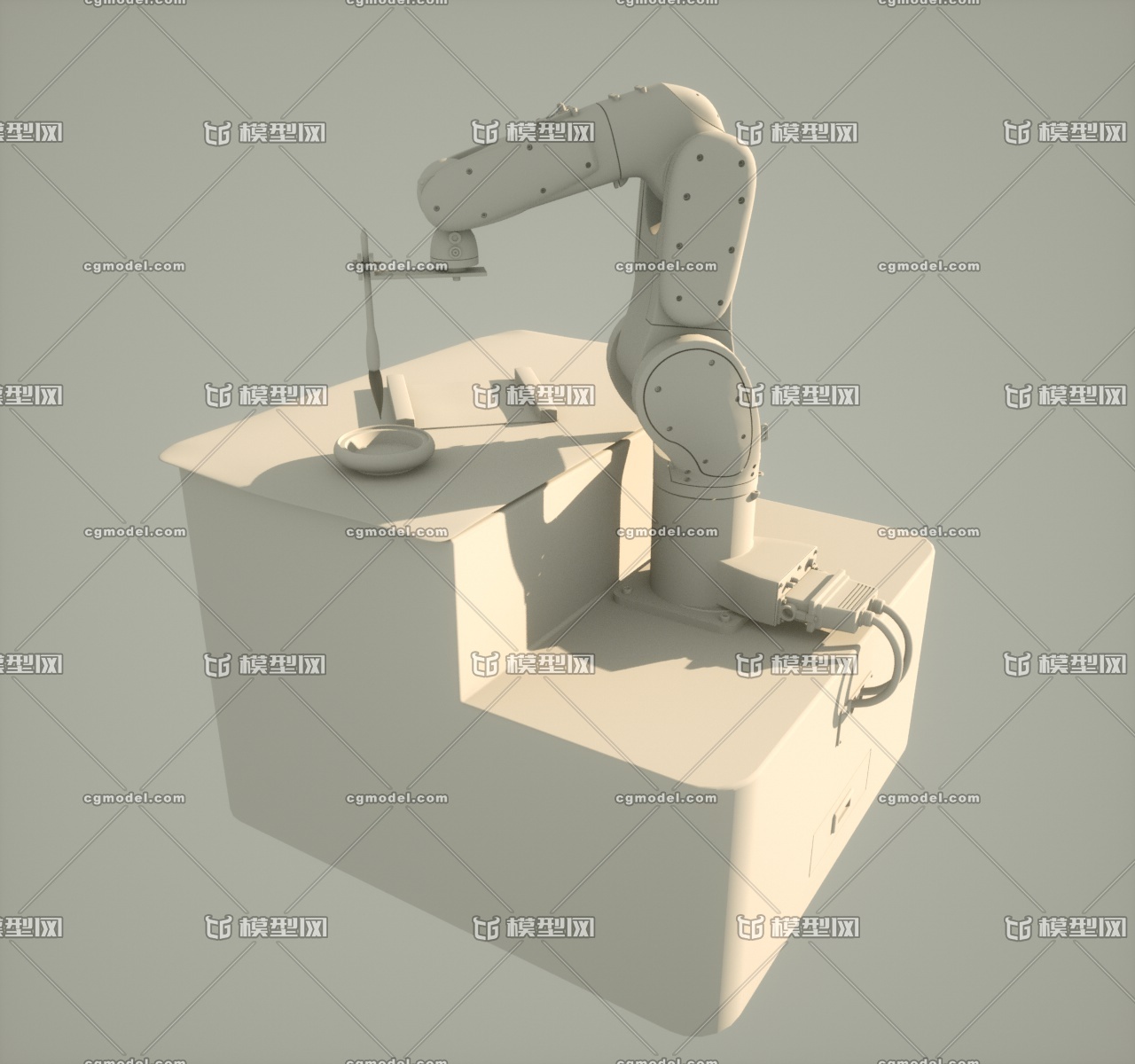 臂-场景-机械臂-机械手-毛_薯条柚子煲作品_场景现代场景_cg模型网