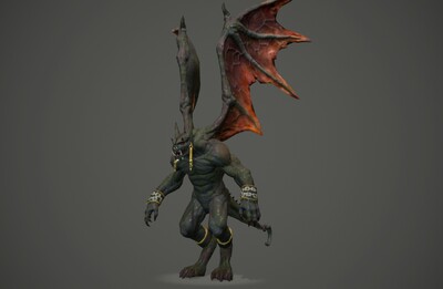 带动画 石像鬼 次世代 恶魔使者 evil 飞行怪兽