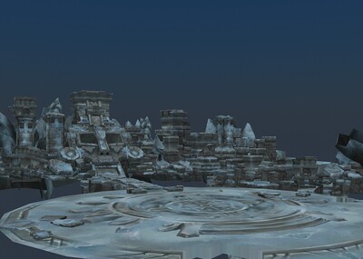 雪地场景,雪山,平台,碎石,古墓,遗_20469211作品_场景古代场景_cg模型