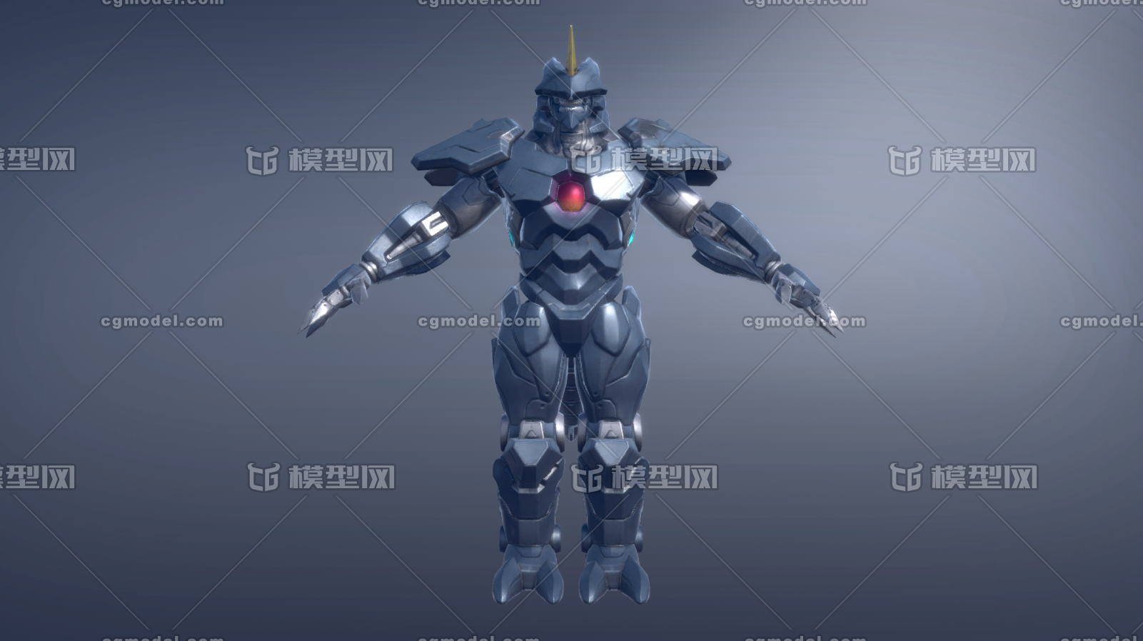 次世代人物模型 科幻机甲 龙型战士 机械装甲 机器人