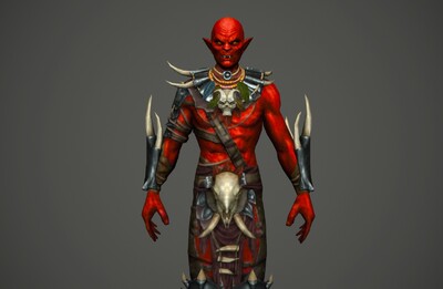 动画 红魔战士 魔戒妖怪  妖精  手绘地魔  monster  地精