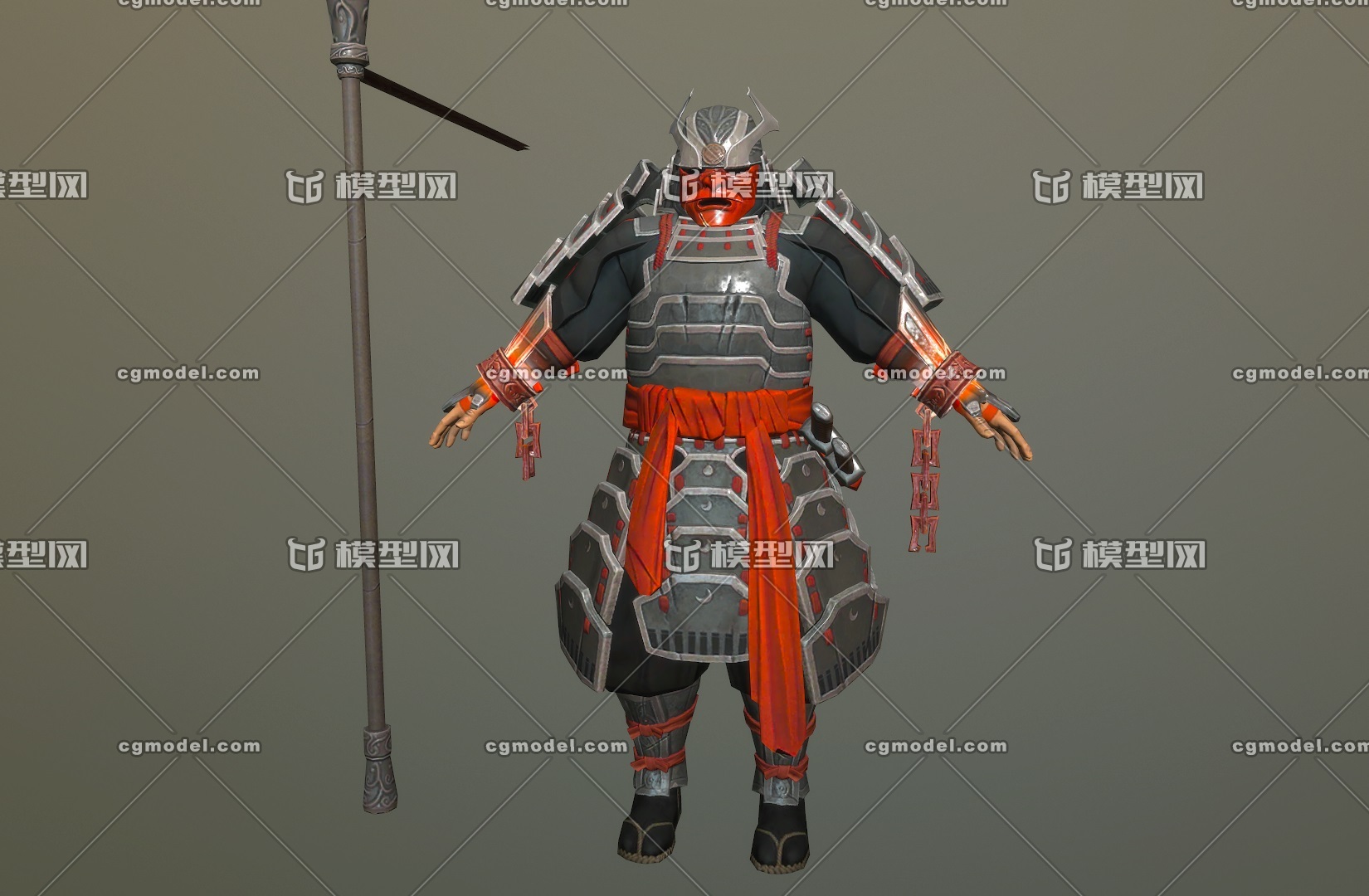 次世代 日本武士 简模  古代大和武士盔甲士兵