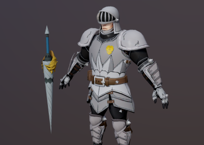 二次元 卡通 可爱 日漫 骑士 守卫 护卫 战士 骑士铠甲 盔甲 十字军