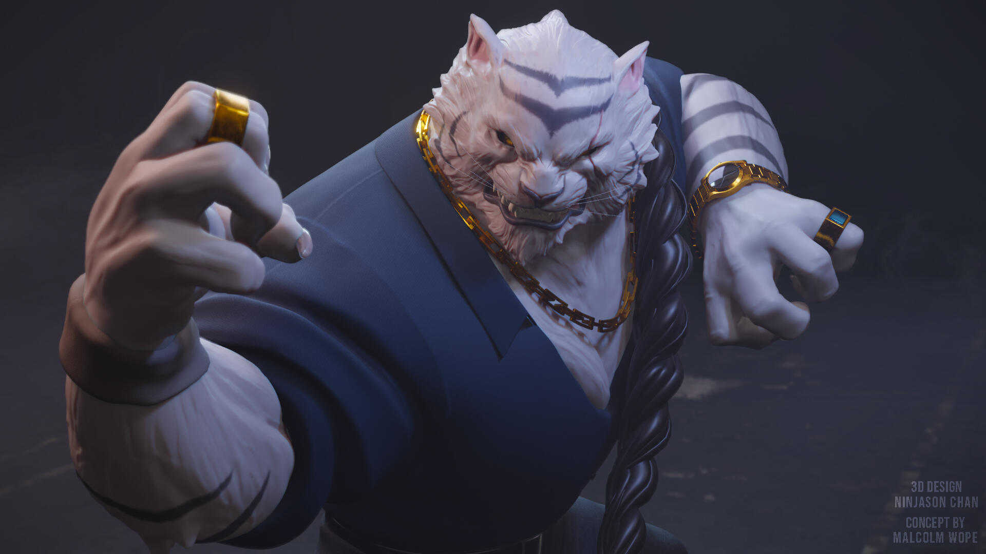 老虎神_ninjason_chan作品_角色/人物/生物_cg模型网