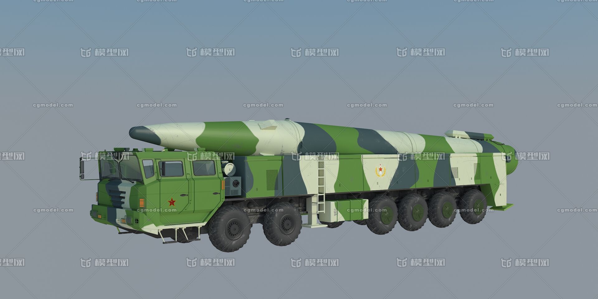 东风26弹道导弹_西瓜霜作品_车辆装甲车/坦克_cg模型网