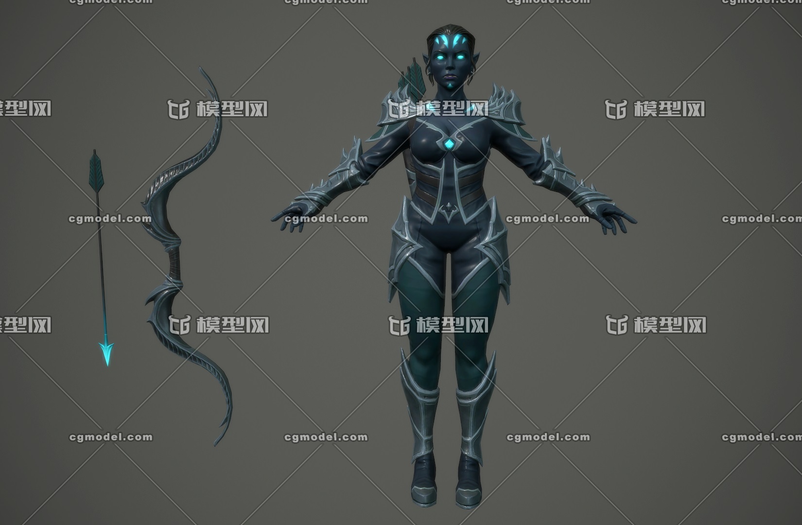 暗黑女精灵 次世代 黑暗精灵 弓箭手 archer