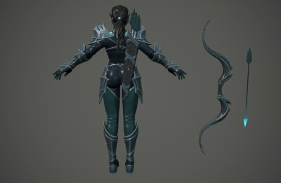 暗黑女精灵 次世代 黑暗精灵 弓箭手 archer