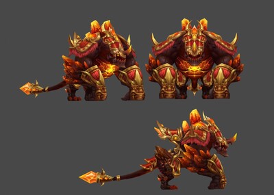 熔岩岩浆地龙怪物坐骑boss