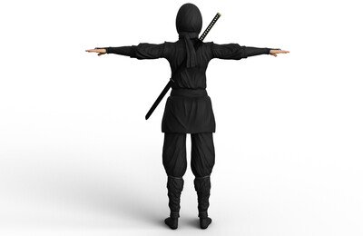 女刺客 黑衣人 夜行衣 日本忍者忍术 东瀛人 杀手 古代人物 古装