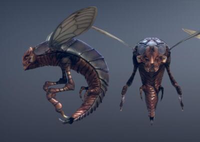 次世代 pbr 科幻 恐怖虫族 邪恶怪物 爬行昆虫 写实 带动画