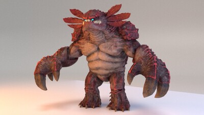 火星怪兽异性_angel26cxf作品_人物异形怪物_cg模型网