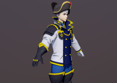 二次元 卡通 可爱 日漫 欧洲中世纪 船长 大副 军官 将军 将领 贵族