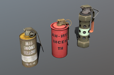 次时代手雷 高爆手雷 烟雾弹 闪光弹 手榴弹