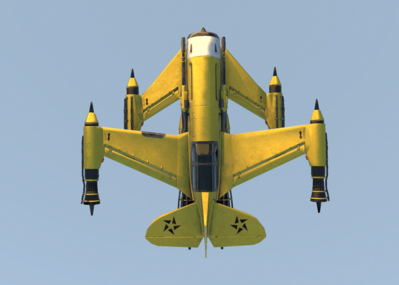 科幻风格赛博朋克飞机飞行器战斗机