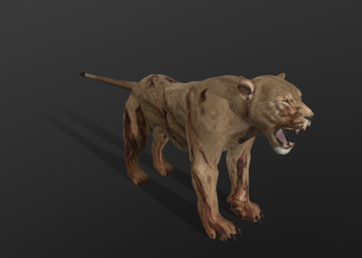 豹子 游戏僵尸模型 尸体 生化危机 怪物 死尸 亡灵 行尸走肉 僵尸豹子