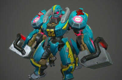 pbr  次世代 四足机甲  装甲机器人  mech 机器人