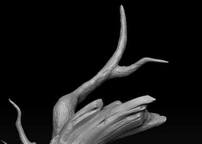 次时代高模树,景观树沙漠,老树,枯树森林_shts作品_石头植物树木_cg