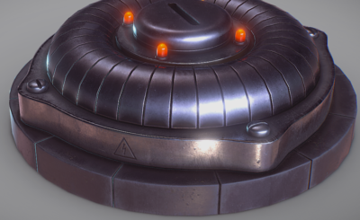 次时代pbr脉冲雷科幻未来地雷