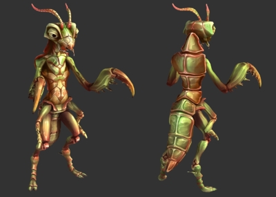 次世代 卡通 螳螂 昆虫 刀手 刀螂 二次元 动漫 mantis 益虫 动物