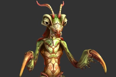 次世代 卡通 螳螂 昆虫 刀手 刀螂 二次元 动漫 mantis 益虫 动物