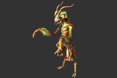 次世代 卡通 螳螂 昆虫 刀手 刀螂 二次元 动漫 mantis 益虫 动物