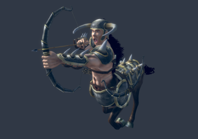 次世代pbr高质量半人马半人半马怪神话生物写实异形怪物带动画