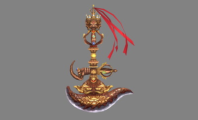 国风 半月铲 黄金降魔杵 上古神器 神兵 利器 封印 法器 法宝  武器