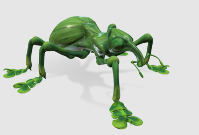 次时代pbr  手绘 卡通 象鼻虫 爬行昆虫