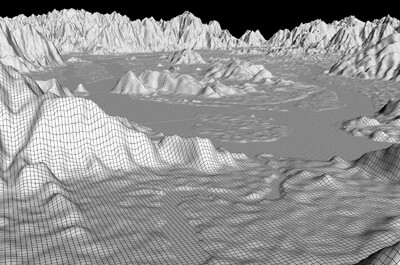 福州市 福州市地形 福州盆地 盆地_fqbpl作品_场景自然场景_cg模型网