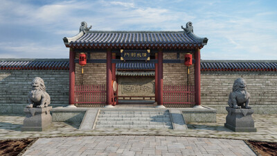 古建 衙门模型-历史建筑模型库-3ds Max(.max)模型下载-cg模型网