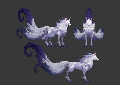 白狐 狐狸 坐骑