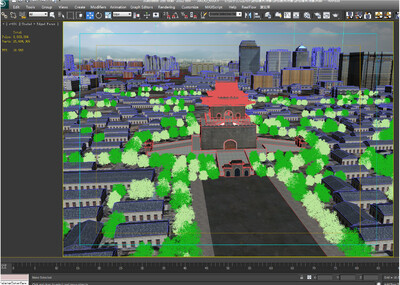 写实北京鼓楼建筑场景 古建筑模型-古代场景模型库-3ds Max(.max)模型下载-cg模型网