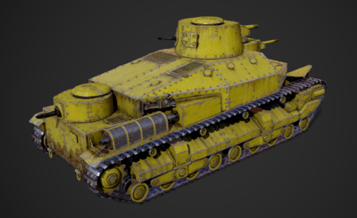 日本 重型坦克 九五式重战车 95式 双炮塔坦克 二战 世界大战 轻型