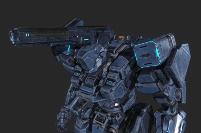 019 pbr次世代 科幻 机甲 战士 机器人 ai 人工智能 装甲 高科技 军人