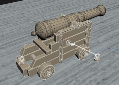 炮,古代炮,古代大炮,古炮,古代炮_hyvfx作品_武器火炮器械_cg模型网