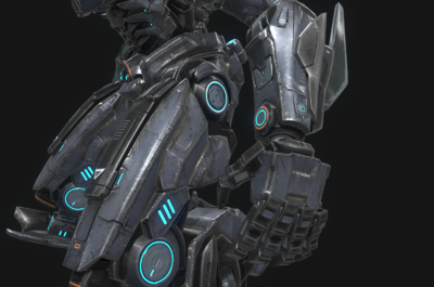 021 pbr次世代 科幻 机甲 战士 机器人 ai 人工智能 装甲 高科技 军人