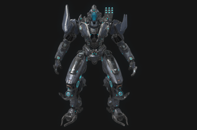 021 pbr次世代 科幻 机甲 战士 机器人 ai 人工智能 装甲 高科技 军人