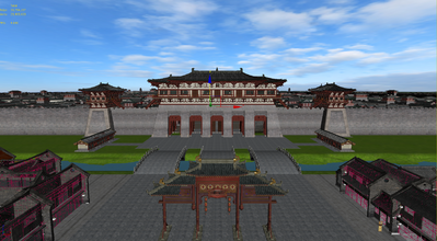 古建 古城 古长安城 古代城池 宫殿 古_sddxwss作品_场景古代场景_cg