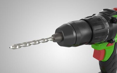 电钻 冲击钻 模型  充电型 带大电池底座