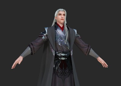 pbr古代 男子 大侠 武侠 侠客 青年少侠 侠客 古装汉服青年少年 古风