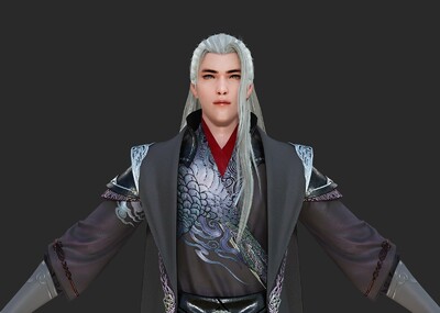 pbr古代 男子 大侠 武侠 侠客 青年少侠 侠客 古装汉服青年少年 古风