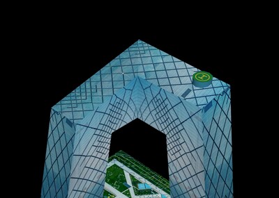 央视大楼折纸图片