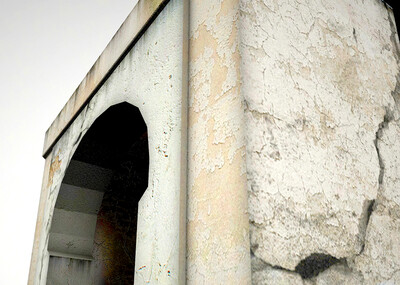 次时代斑驳破旧的石头门洞桥洞门口出入口 古代城门 拱形石门 古墓之