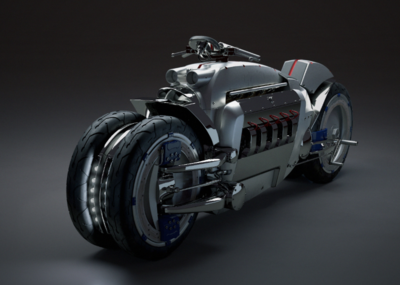 科幻摩托车哈雷道奇