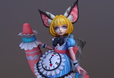 卡通可爱猫妖带动画次世代萝莉女孩