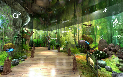 自然博物馆,绿色生态展厅,鸟类馆,动物展馆,生物展厅,科技馆,企业展厅
