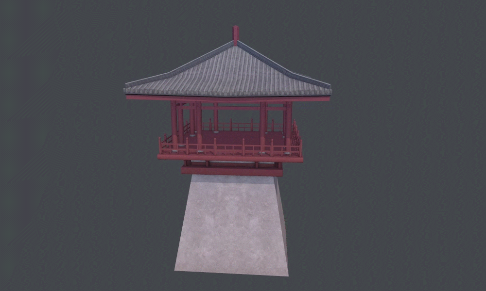 亭子瞭望台建筑古代建筑高台