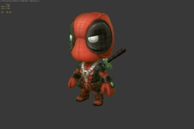 卡通q版死侍 漫威英雄 复仇者联盟 超级英雄