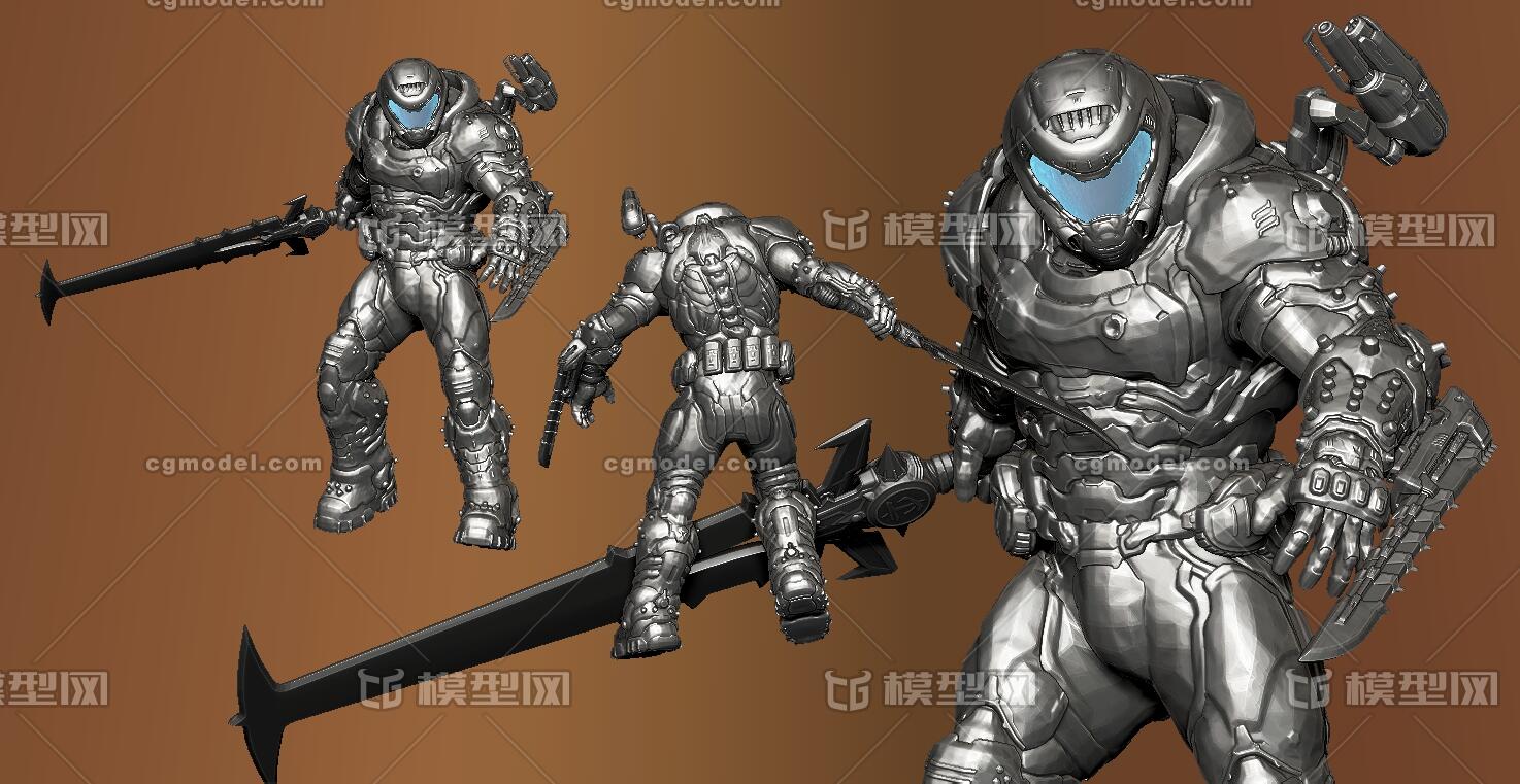 毁灭战士永恒 毁灭战士 带魔埚剑_lucky-devill作品